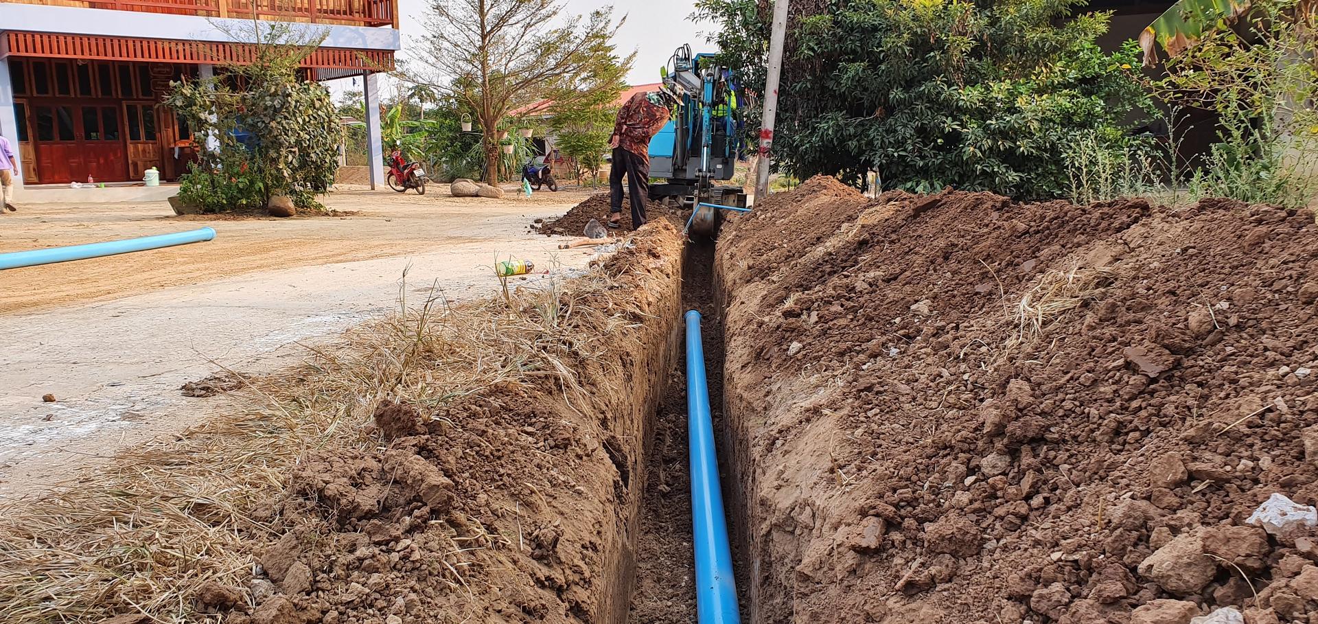 งานวางท่อประปา